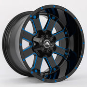 American Offroad Wheels A108 Black Milled Blue