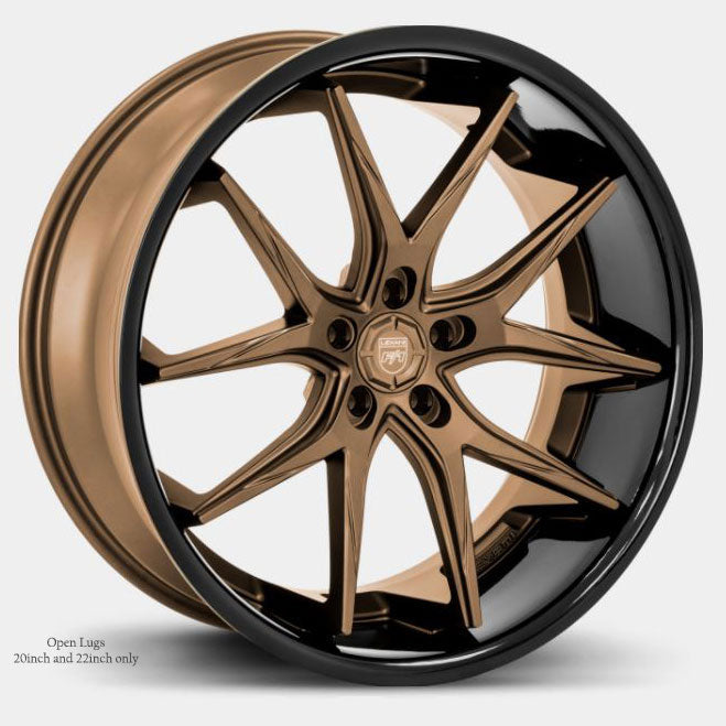 Lexani Wheels R-Twelve Satin Bronze Black Lip