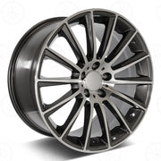 Mercedes Benz Wheels 1241 22x10 5x112 Gunmetal Machined fit ML GL Class 320 350 450 500 550