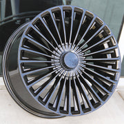 Mercedes Benz Wheels 1243 20x8.5/20x9.5 5x112 Gloss Black fit E CL CLK SLK S SL Class 250 300 350 400 450 550