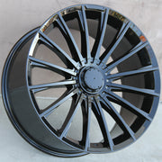 Mercedes Benz Wheels 1499 20x8.5/20x9.5 5x112 Gloss Black Machined fit E CL CLK SLK S SL Class 300 350 400 450 550