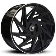 Road Force Wheels RF25 Black Machined Lip
