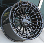 Mercedes Benz Wheels 451 22x9/22x10 5x112 Gloss Black  fit S CL Class 450 500 550 580 63 AMG