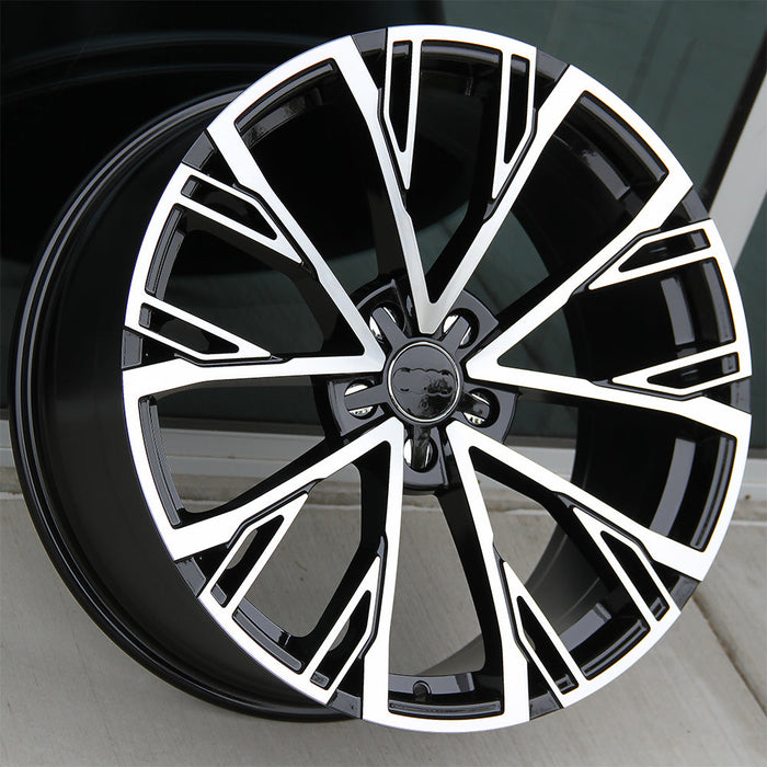 Audi Wheels 551 20x9 5x112 Black Machined fit A4 S4 A5 S5 A6 S6 A7 A8 Q3 Q5 TT