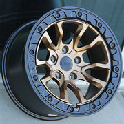 Jeep Wheels 5702 17x9 5x127 ET+0mm Matte Bronz with Matte Black  fit Wrangler Gladiator