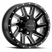 Raceline Wheels 821M-Twisted Black And Milled