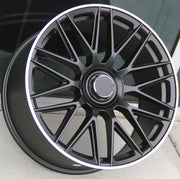 Mercedes Benz Wheels 463 19x8.5/19x9.5 5x112 Matte Black Machined fit E CL CLK SLK S SL Class 300 350 450 550