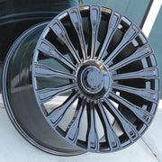 Mercedes Benz Wheels 9994 22x9/22x10 5x112 Gloss Black fit S CL Class 350 400 450 500 550