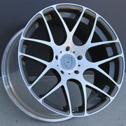 Porsche Wheels Ruger Mesh 20x8.5/20x11 5X130 Gunmetal Brushed fit 997 996 911 Carrera Turbo