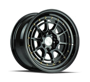 Aodhan Wheels AH04 Gloss Black Gold Rivets