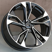 Audi Wheels T823 19x8.5 5x112 Black Machined fit A4 S4 A5 S5 Q3 Q5 TT RS5