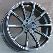 Mercedes Benz Wheels 9996 22x10 5x130 Gunmetal Machined fit G Class G350 G400 G450 G500 G550