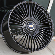 Cadillac Wheels CD02 26x10 6x139.7 Gloss Black fit Escalade Platinum