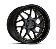 Aodhan Wheels DS01 Gloss Black Gold Rivets