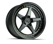 Aodhan Wheels DS05 Gloss Black Gold Rivets