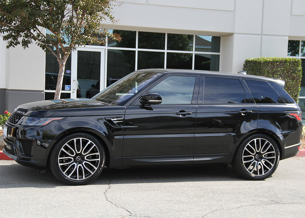 Land Rover Wheel Back Land Rover Wheels L005 22x9.5 5x120 Black Machined fit Range Rover Spo ...