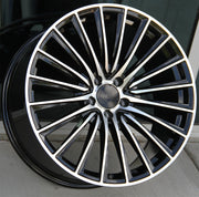 Mercedes Benz Wheels M023 19x8.5/19x9.5 5x112 Black Machined fit C E CL CLK SLK S Class 280 300 350 450 550