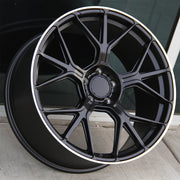 Mercedes Benz Wheels MB10 18x8.0/18x9.0 5x112 Black Machined fit E CL CLK SLK S SL Class 300 350 450 550