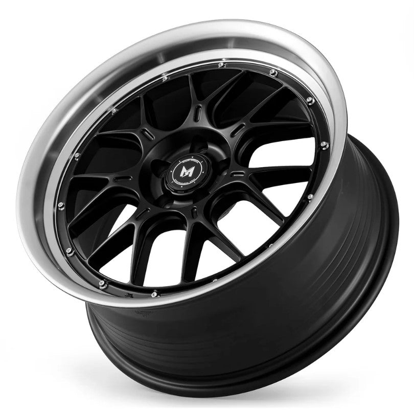 MFLow Racing Wheels MFL2 Matt Black Machined Lip – Speed Intro
