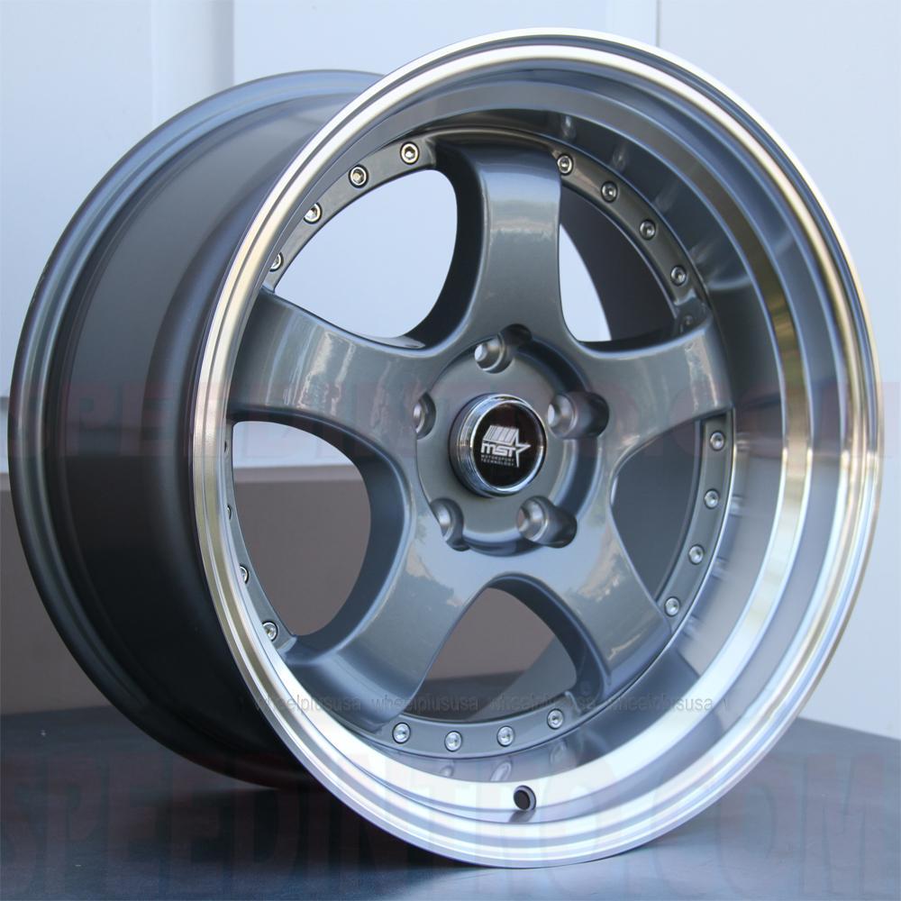 MST Wheels MT07 Gunmetal Machined Lip – Speed Intro