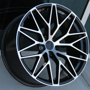 Porsche Wheels 1288 21x9.5/21x10 5x112 Black Machined Face fit Macan S GTS Turbo
