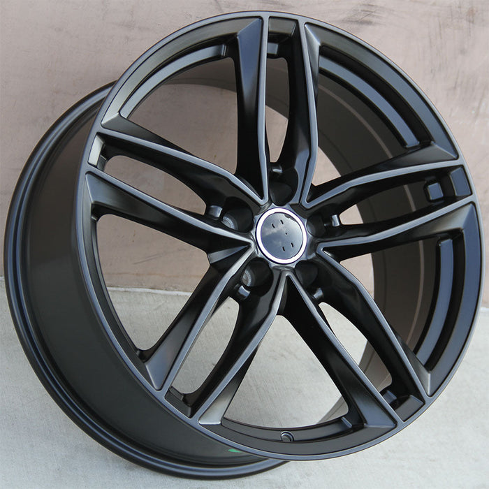 Audi Wheels 1196 20x9 5x112 Matte Black fit A4 S4 A5 S5 A6 S6 A7 A8 Q3 Q5 TT