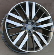 Land Rover Wheels 1278 20x9.5 5x120 Gunmetal Machined fit Range Rover Sport SVR HSE Autobiography Discovery