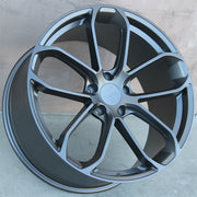 Porsche Wheels 2212 22x9.5/22x11 5x130 Matte Gun Grey fit Cayenne S GTS Turbo