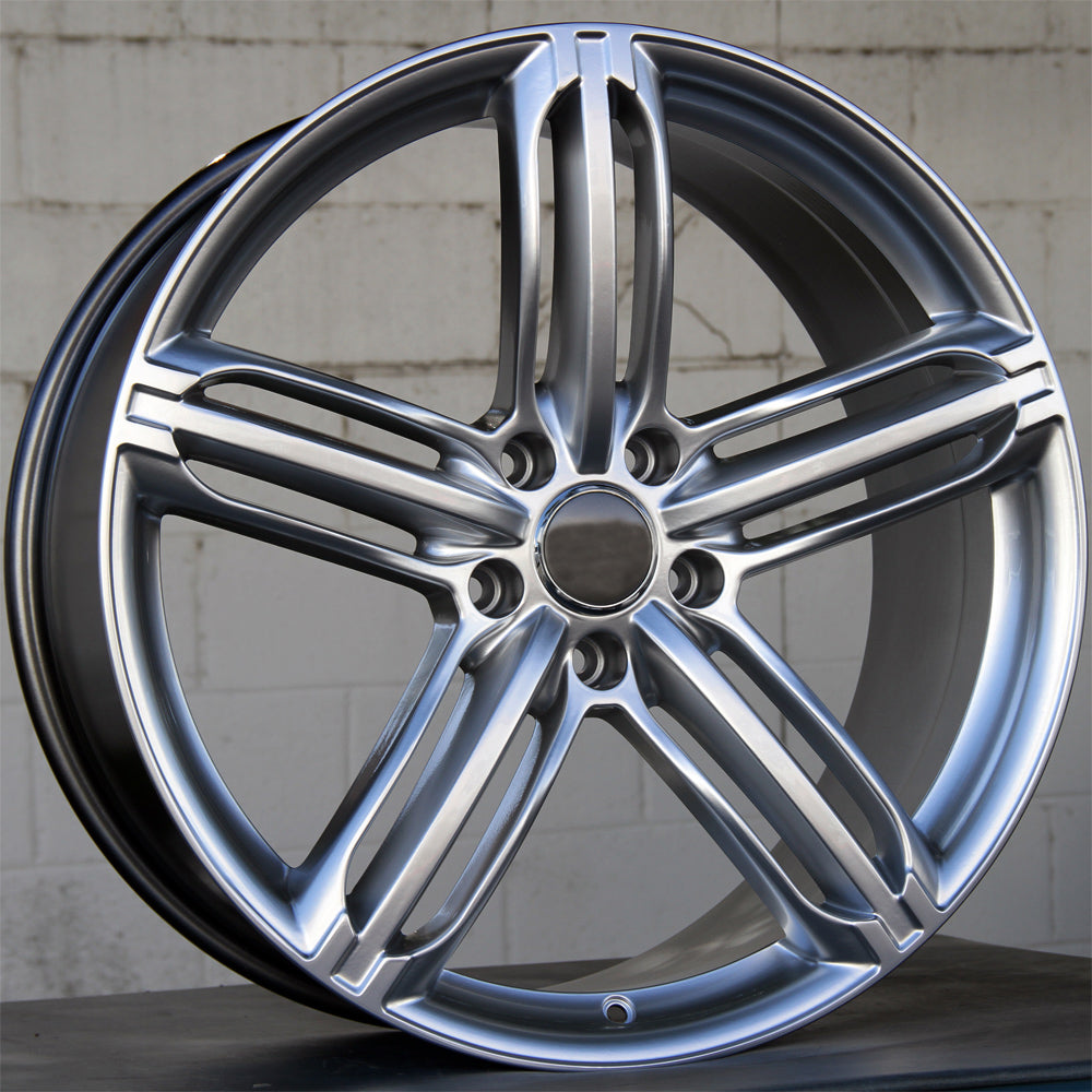 Audi Wheels 5257 22x9.5 5x130 Hyper Silver fit Q7 VW Touareg