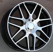 Mercedes Benz Wheels 5318 20x8.5/20x9.5 5x112 Black Machined fit E CL CLK SLK S SL Class 300 350 450 550