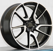 Mercedes Benz Wheels 5625 20x8.5/20x9.5 5x112 Black Machined fit E CL CLK SLK S SL Class 300 350 450 550