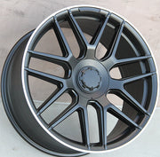 Mercedes Benz Wheels 5318 22x10 5x130 Matte Black Machined fit G Wagon G350 G400 G450 G500 G550