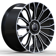 Mercedes Benz Wheels 830 20x8.5/20x9.5 5x112 Black Machined fit E CL CLK S SL Class 300 350 450 550 Floating Caps