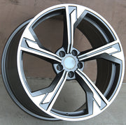 Audi Wheels 9160 19x8.5 5x112 Gunmetal Machined fit A3 S3 A4 S4 A5 S5 A6 Q3 Q5