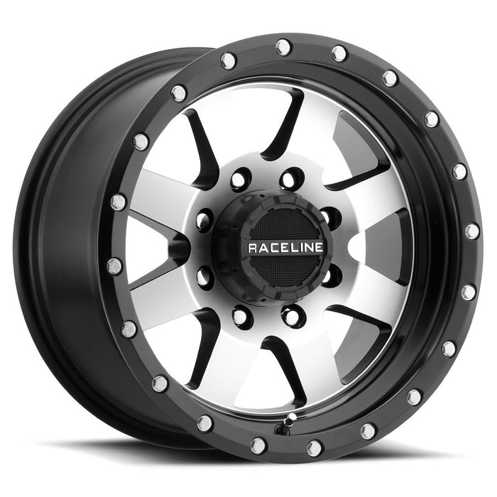 Raceline Wheels Defender Black Machined Face