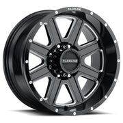 Raceline Wheels Hostage Black Machined Face