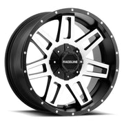 Raceline Wheels Injector Black Machined Face