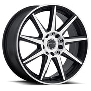 Raceline Wheels Storm Black Machined Face