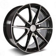 Mercedes Benz Wheels Rm16 19x8/19x9 5x112 Black Machined fit A Class B Class C Class 180 200 220 300 400