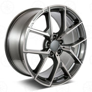 Mercedes Benz Wheels RM52 20x8.5/20x9.5 5x112 Gunmetal Machined fit E CL CLK SLK S SL Class 300 350 450 550
