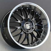 Porsche Wheels RPK038 19x8.5/19x10.5 5X130 Black Machined Lip fit 997 996 911 Carrera Turbo