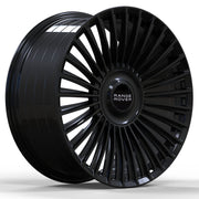 Land Rover Wheels OS FF02 22x10 5x120 Flow Forged Gloss Black fit Range Rover Sport SVR HSE Autobiography