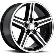 Chrysler Wheels Ch1129 22x8.5 5x115 Black Machined fit 300 AWD 300C AWD Iroc Style