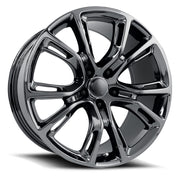 Jeep Wheels F077 20x9 5x127 PVD Dark Chrome fit Grand Cherokee Wrangler SRT Style