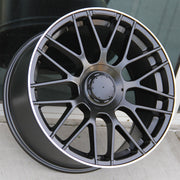 Mercedes Benz Wheels V5318 18x8.0/18x9.0 5x112 Satin Black Machined fit C E CL CLK SLK S Class 300 350 450 550