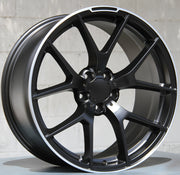 Mercedes Benz Wheels 1328 18x8.5/18x9.5 5x112 Matte Black Machined fit A Class B Class C Class 180 200 220 300 400