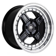 MST Wheels Kunai Black Machined Lip
