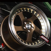 ESR Wheels SR02 Matte Bronze Machine Lip