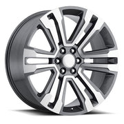 Chevy Wheels RP10 26x10 6x139.7 Gunmetal Machined fit Silverado Tahoe Suburban SLT