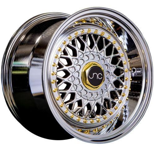 JNC Wheels JNC004S Platinum Gold Rivets